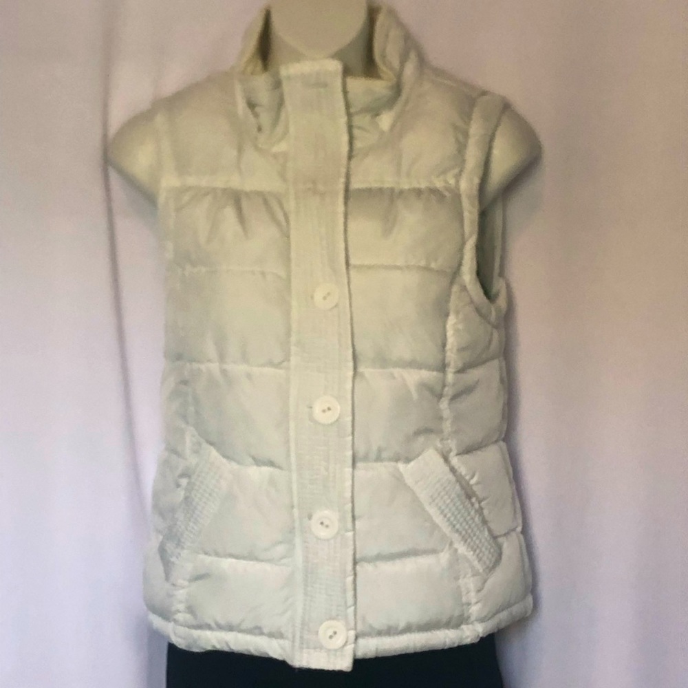 Aeropostale White Puffy Vest